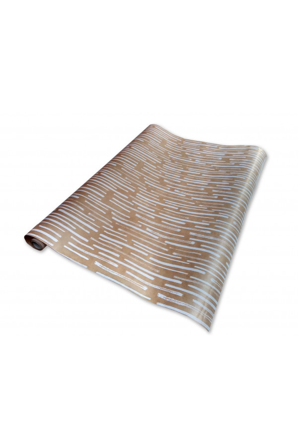 Hediye Ambalaj Kağıdı Rulo 70 cm X 3 mt - Beyaz Çizgiler Modeli Hediye Ambalaj Kağıdı Rulo 70 cm X 3 mt - Beyaz Çizgiler Modeli