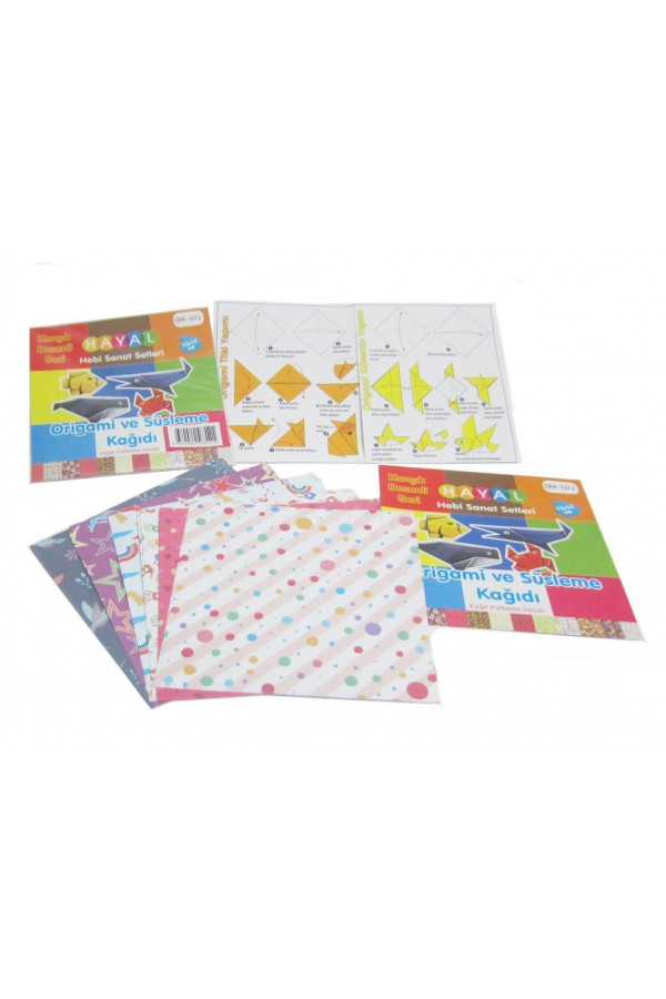 Origami kağıdı - Origami Karışık Desenli Kağıt Yapım Seti 2 Origami kağıdı - Origami Karışık Desenli Kağıt Yapım Seti 2