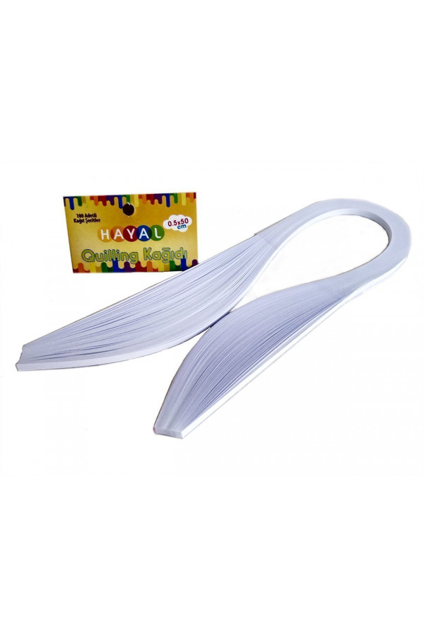 Quilling Kağıdı - Beyaz Renk 100lü