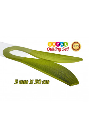 Quilling Kağıdı - Fıstık Yeşili (Neon) Renk 100'lü Quilling Kağıdı - Fıstık Yeşili (Neon) Renk 100'lü
