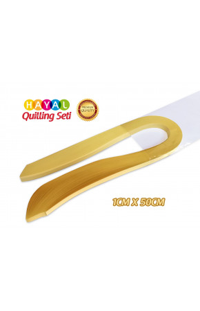 Quilling Kağıdı - Açık Sarı Renk 1cm 100'lü