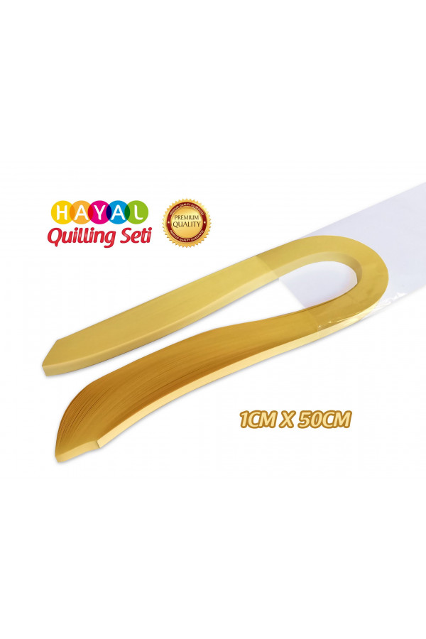 Quilling Kağıdı - Açık Sarı Renk 1cm 100lü