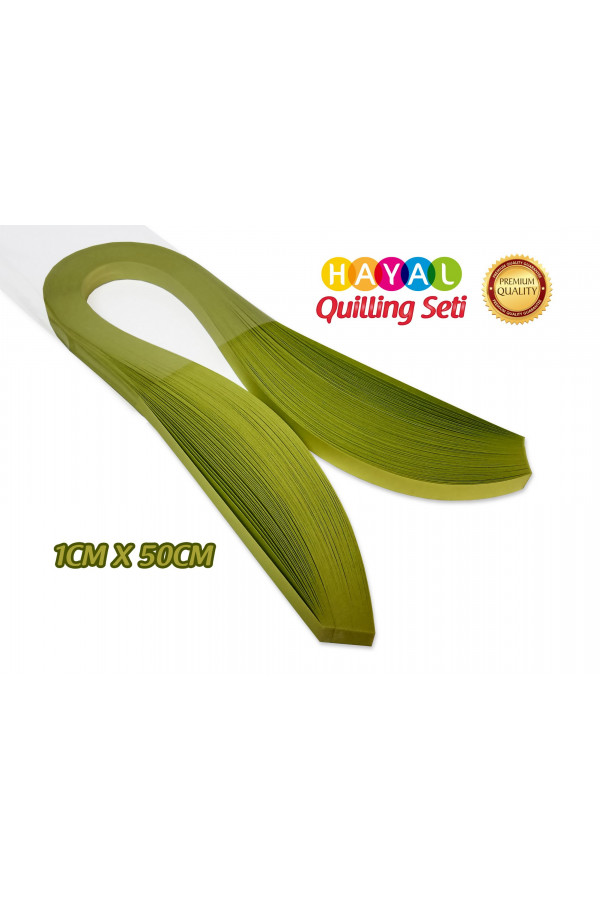 Quilling Kağıdı - Fıstık Yeşili (Neon) Renk 1cmx50cm 100lü Quilling Kağıdı - Fıstık Yeşili (Neon) Renk 1cmx50cm 100lü