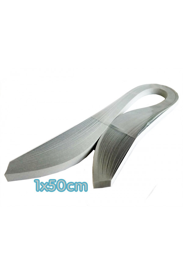 Quilling Kağıdı - Gri Renk 1cm 100lü Quilling Kağıdı - Gri Renk 1cm 100lü