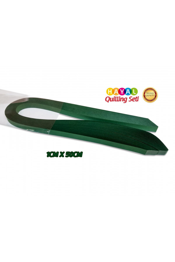 Quilling Kağıdı - Petrol Yeşili Renk 1cm 100lü Quilling Kağıdı - Petrol Yeşili Renk 1cm 100lü