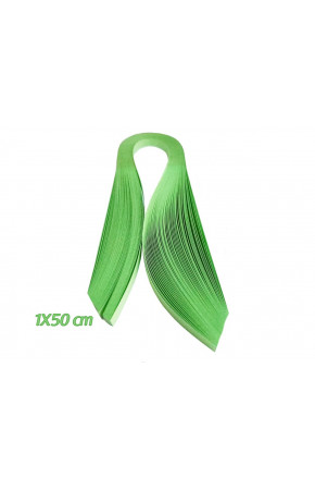 Quilling Kağıdı - Yeşil Renk 1cm 100'lü