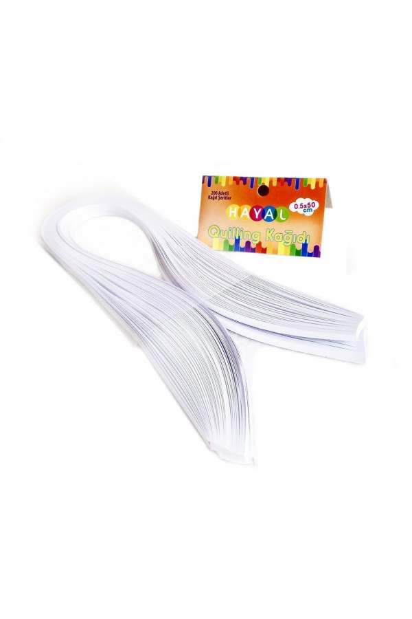 Quilling Kağıdı - Beyaz Renk 200lü