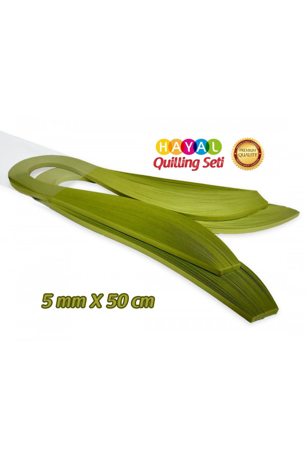 Quilling Kağıdı - Fıstık Yeşili (Neon) Renk 200lü